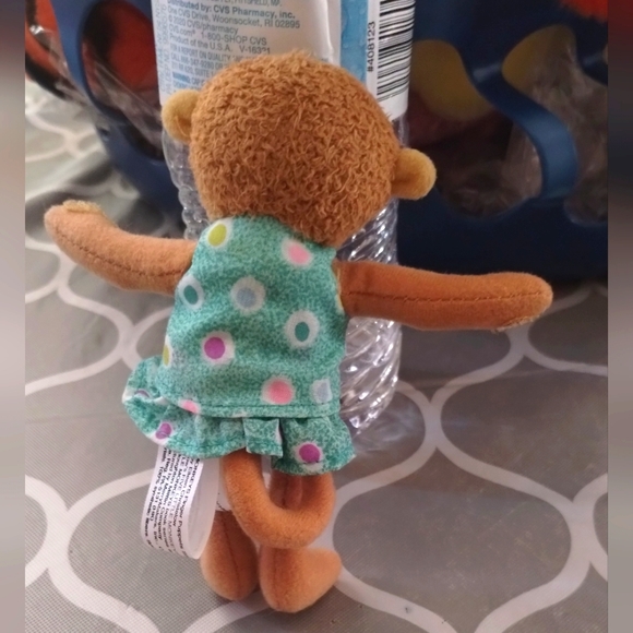 Five Little Monkeys Finger Puppet Replacement Plush in Polka Dot Blue Dress 5in - Picture 3 of 12